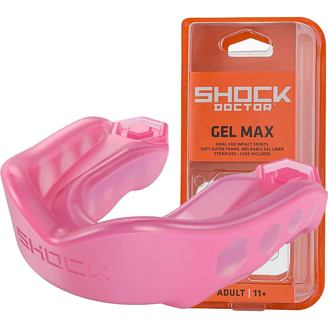 Капа Shock Doctor Gel Max детская (возраст до 10) Hot Pink (art. 6200-PK-YTR)