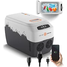 Дорожный холодильник с ремнем Peme Go Adventure Orange 30 28,3 л серый