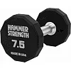 Гантель профессиональная с полиуретановым покрытием HAMMER STRENGHT TA-9215-7_5 (Черный)