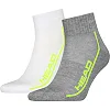 Носки Head ALL SPORTS PERFORMANCE QUARTER 2P серый, белый