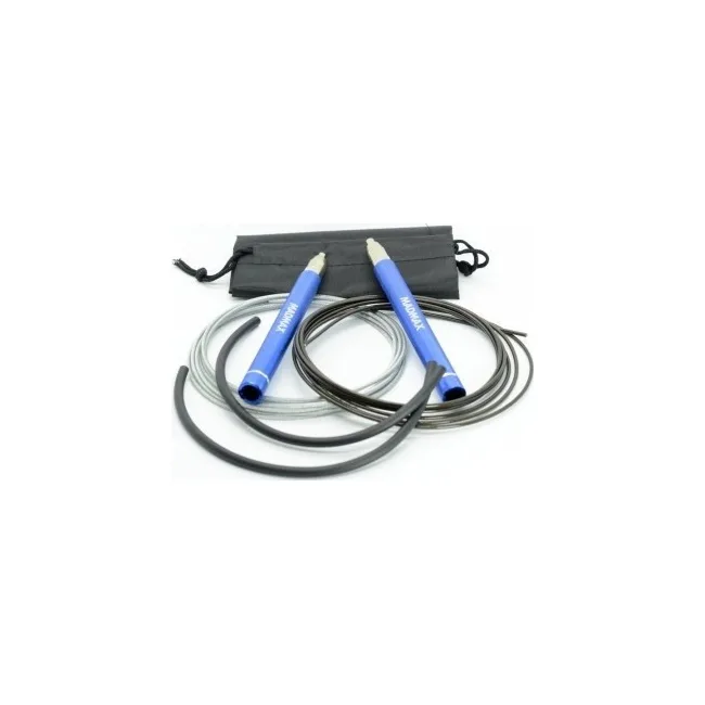 Скакалка скоростная на алюминиевая подшипниках MadMax MFA-286 Speed jump rope Blue