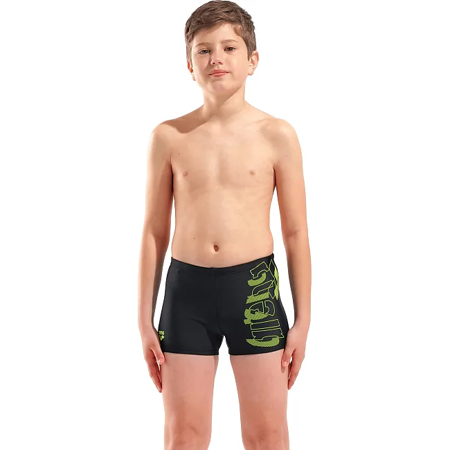 Плавки-шорты для мальчиков Arena TALES SWIM SHORT черный, желтый