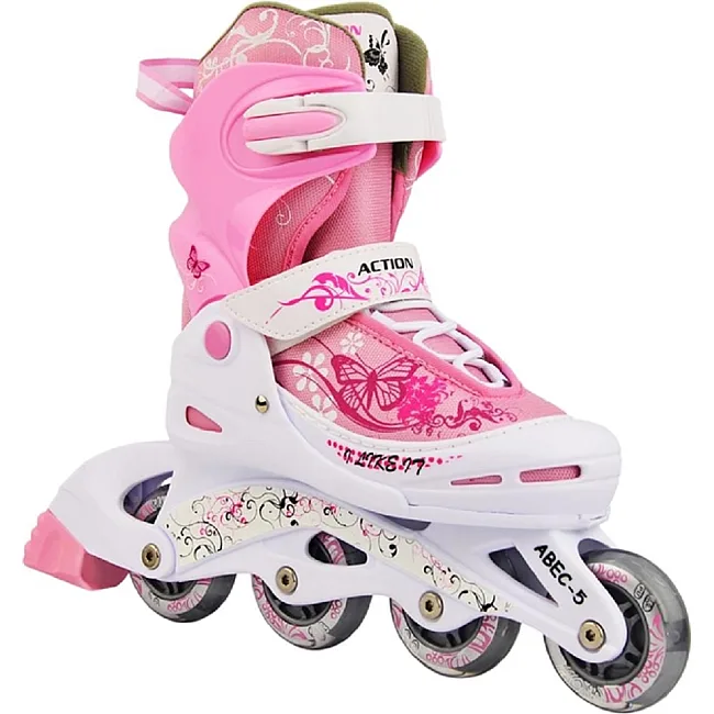 Роликовые коньки Action Pinky (компл)/Pink