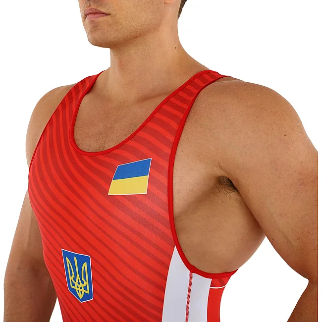Трико для боротьби чоловіче UKRAINE SP-SPORT

 JY-0724 зріст 160 см
 см
-200см (Червоний)