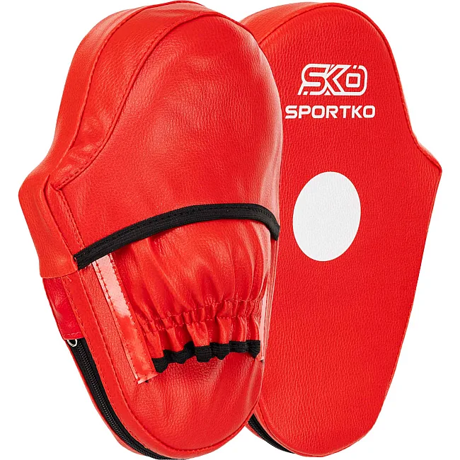 Лапа боксерская прямая тренировочная удлиненная
 SPORTKO
 PD3 30x20x5см 2штуки (Красный)