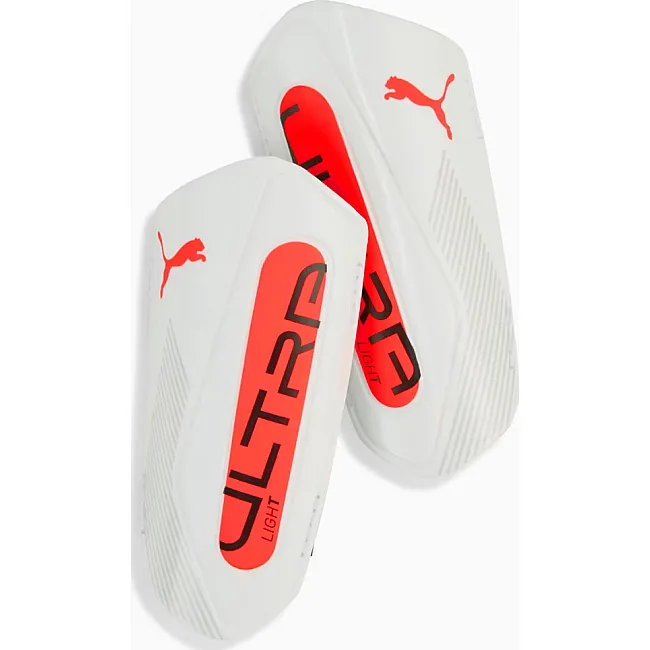 Щитки детские футбольные Puma ULTRA Light Strap белый