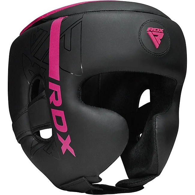 Боксерський шолом RDX F6 KARA Matte Pink