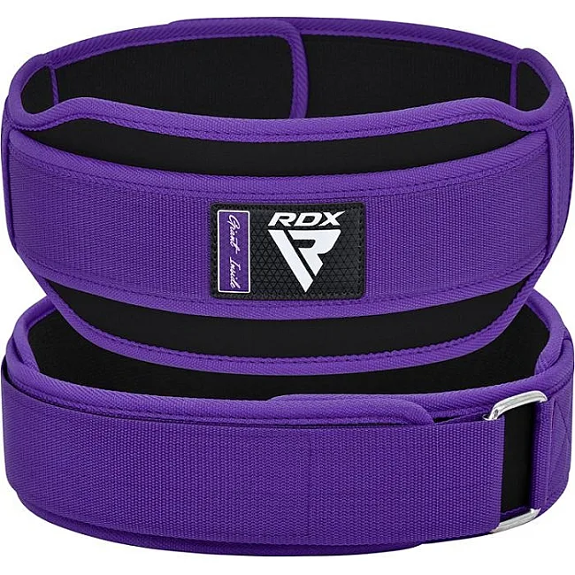 Пояс для тяжелой атлетики RDX RX5 Double Belt неопреновый Purpel