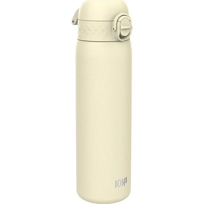 Бутылка для воды металлическая ION8 600 мл. Stainless Steel, Creamy White