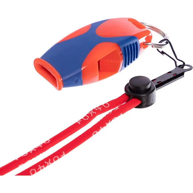 Свисток спортивный судейский пластиковый со шнурком SHARX SAFETY FOX40
-SHARX-SAF (Оранжевый-синий)