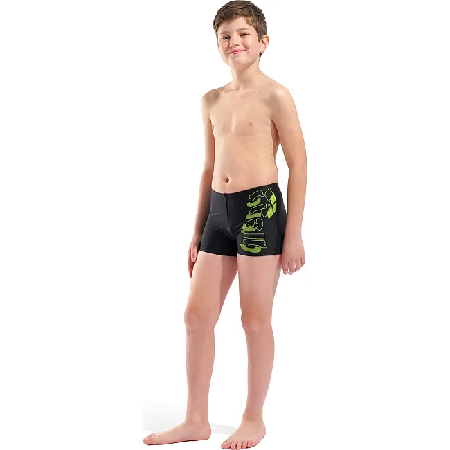 Плавки-шорты для мальчиков Arena TALES SWIM SHORT черный, желтый