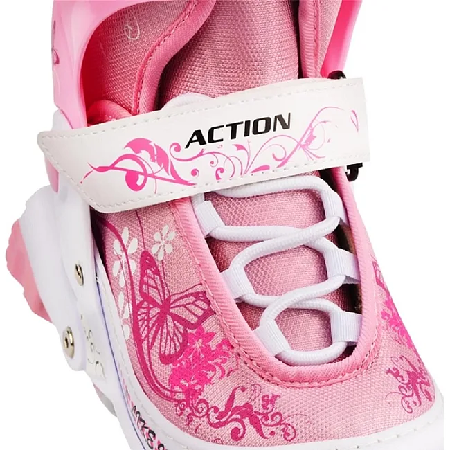 Роликовые коньки Action Pinky (компл)/Pink