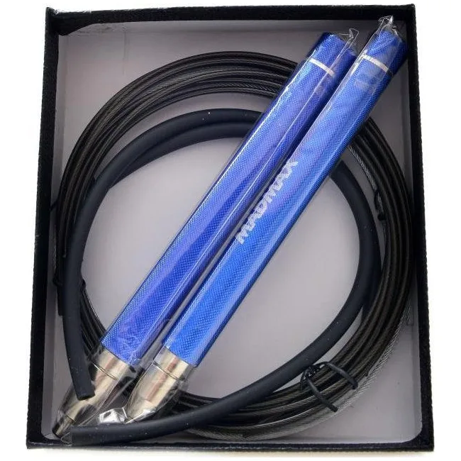 Скакалка скоростная на алюминиевая подшипниках MadMax MFA-286 Speed jump rope Blue