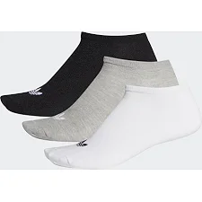Шкарпетки Adidas TREFOIL LINER 3P білий, сірий, чорний