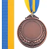 Заготовка медали спортивной с лентой SP-SPORT HIT C-4332 ø6,5см (Бронзовый)