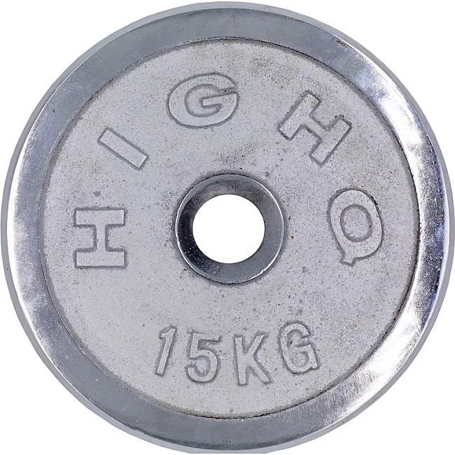 Блины диски хромированные HIGHQ SPORT TA-1457-15B 52мм 15кг хром