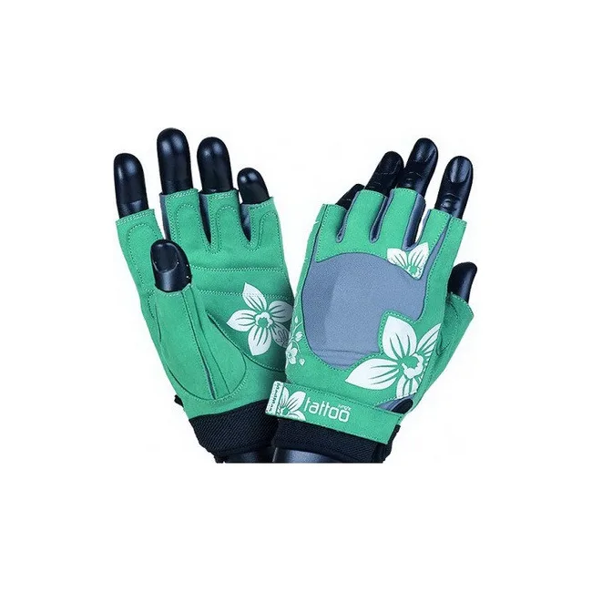 Перчатки для фитнеса MadMax MFG-710 Jungle Green/Cream
