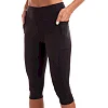 Лосины леггинсы спортивные женские короткие (3/4) LINGO LD-L3012 (Черный)