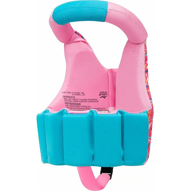 Детский жилет для плавания Aqua Speed Aqua Pals 61139 бирюзовый розовый 15-19 кг
