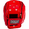 Распродажа! Шлем защитный для единоборств с пластиковой маской кожаный EVERLAST MA-1427 (Синий)