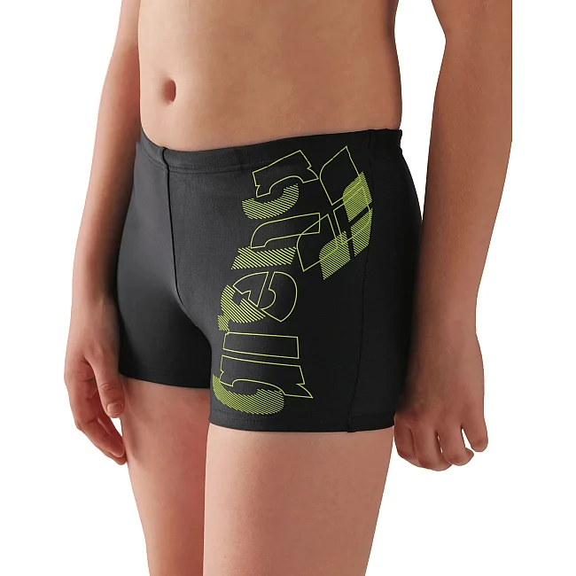 Плавки-шорты для мальчиков Arena TALES SWIM SHORT черный, желтый