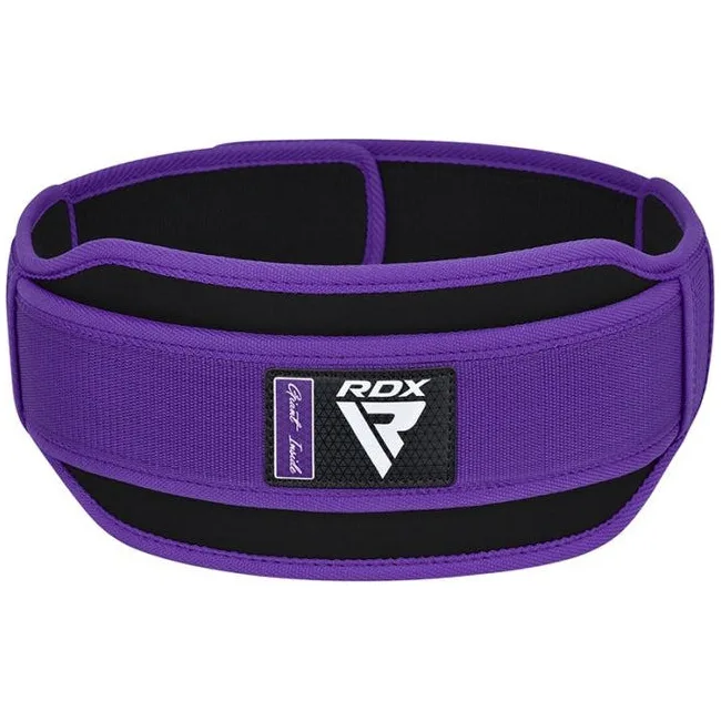 Пояс для тяжелой атлетики RDX RX5 Double Belt неопреновый Purpel