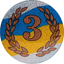 Жетон-наклейка на медаль на кубок ø35мм SP-SPORT C-3217 (Бронзовий)