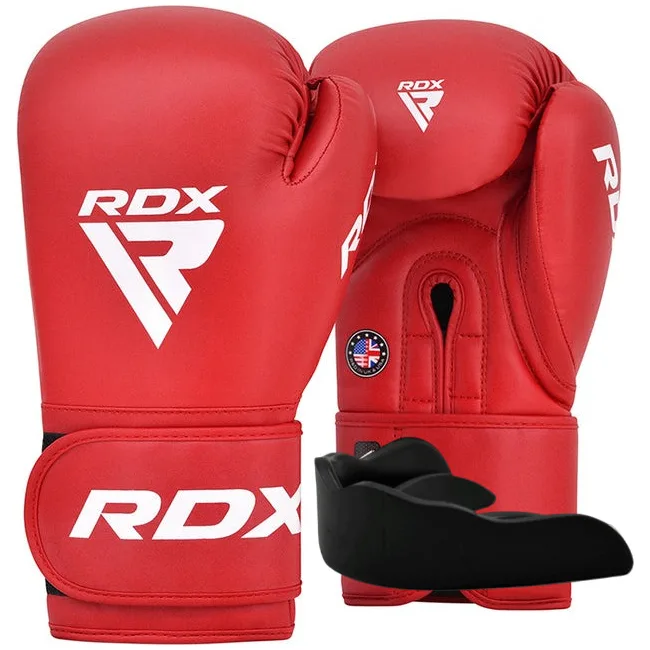 Боксерские перчатки RDX AS2 RED (капа в комплекте)
