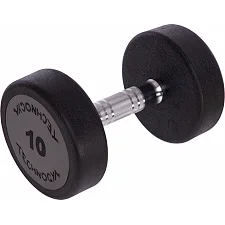 Гантель профессиональная с полиуретановым покрытием TECHNOGYM LN-1254-10 1шт 10кг