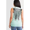 Безрукавка женская AFFLICTION Age of Winter Rust Lt Jade Construction Wash