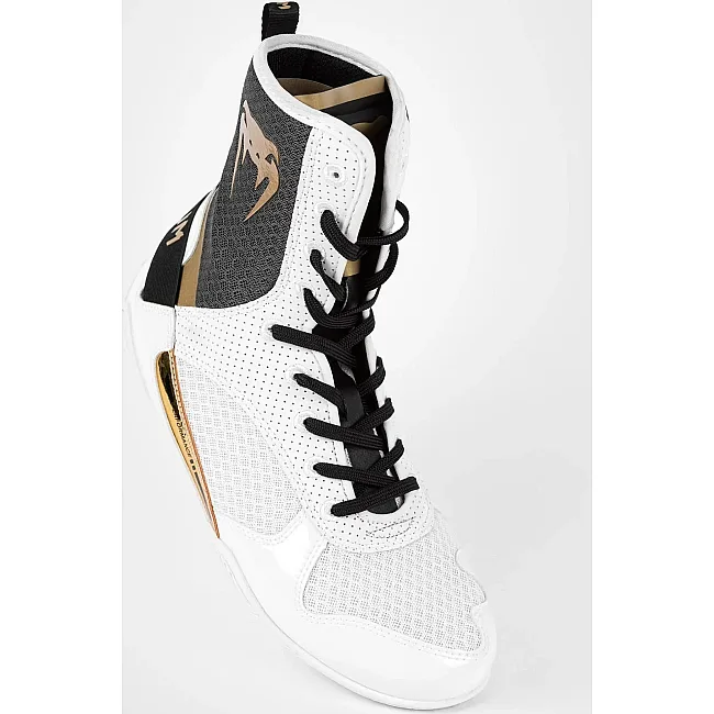 Боксерки для боксу VENUM Elite White Black Gold
