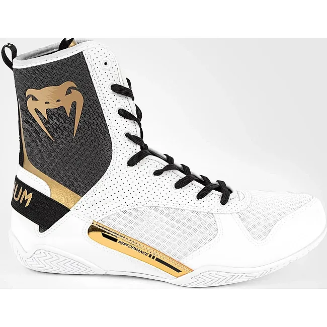 Боксерки для боксу VENUM Elite White Black Gold