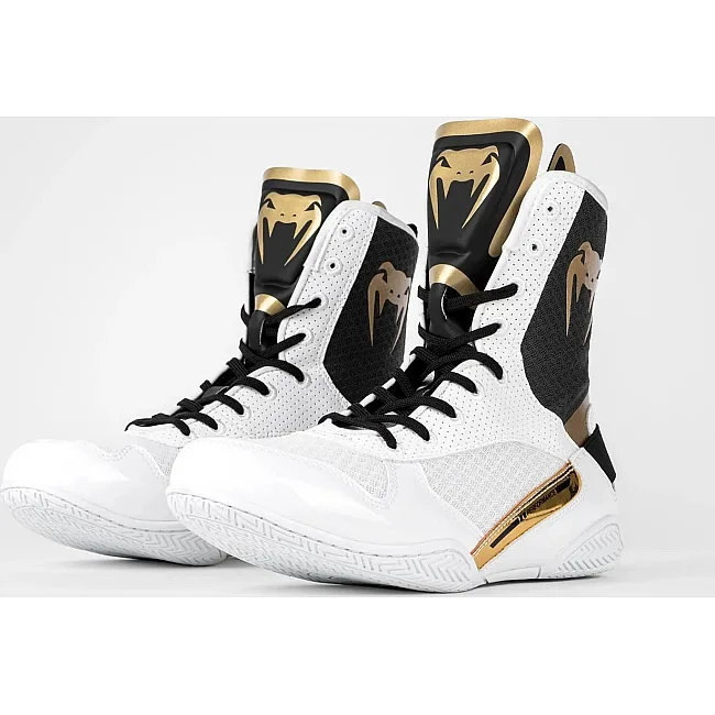 Боксерки для боксу VENUM Elite White Black Gold