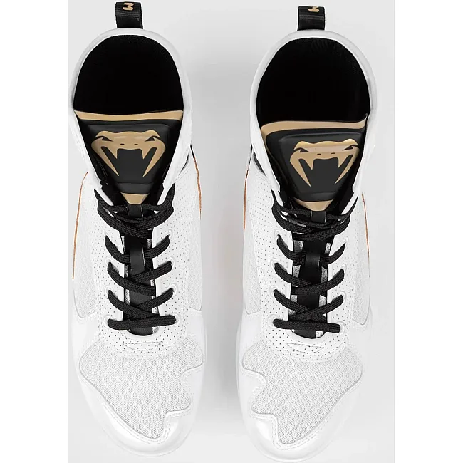 Боксерки для боксу VENUM Elite White Black Gold
