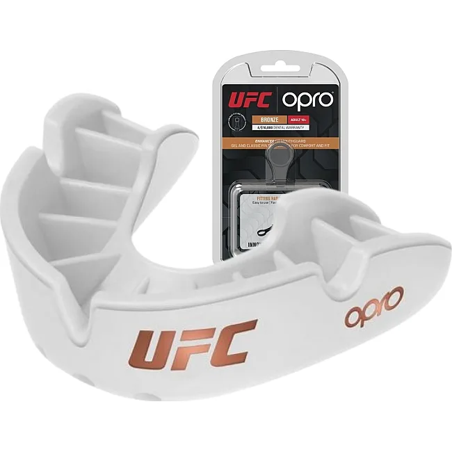 Боксерская капа OPRO Bronze UFC взрослая (возраст 11+) White (ufc.102512003)