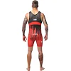 Борцівське трико PERESVIT Temper Adults Wrestling Singlet Red Black