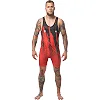 Борцівське трико PERESVIT Temper Adults Wrestling Singlet Red Black