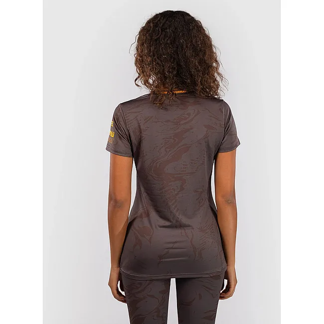 Футболка женская UFC VENUM FIGHT WEEK 4.0 Womens Dry Tech Dark Brown