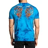 Футболка мужская AFFLICTION Poison Revenge Tee Blue Jay Dark Blue Crystal Wash