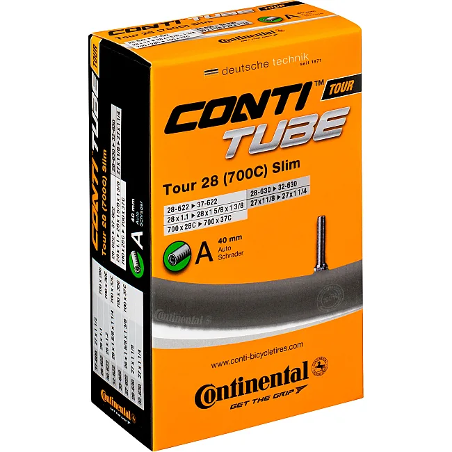 Камера для велосипеда CONTINENTAL Tour Tube Slim 28" A40 RE 