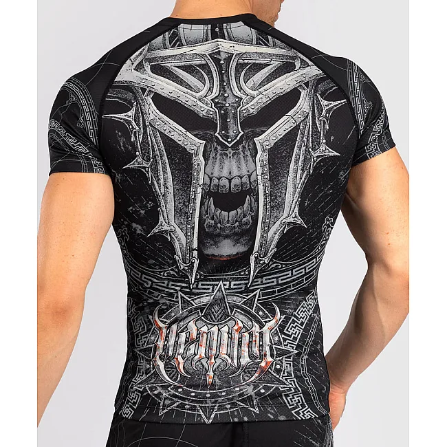 Рашгард VENUM Gladiator 5.0 Mens Short Sleeve Black Silver