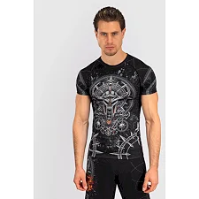 Рашгард VENUM Gladiator 5.0 Mens Short Sleeve Black Silver
