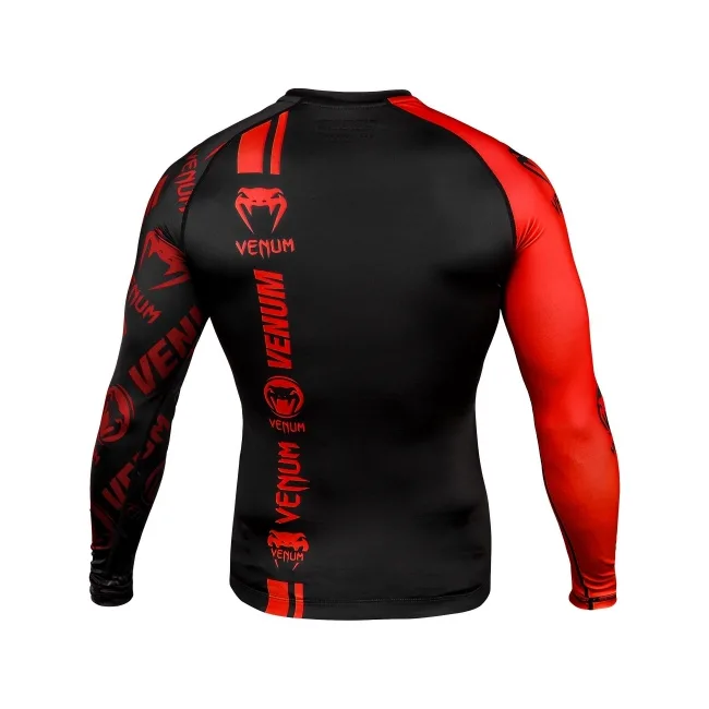 Рашгард із довгим рукавом VENUM Logos Black Red