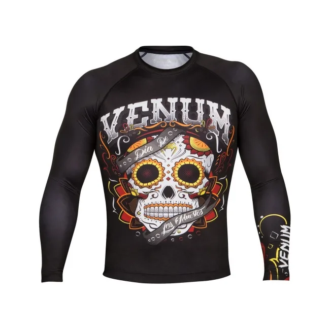 Рашгард с длинным рукавом VENUM Santa Muerte 2.0 Black