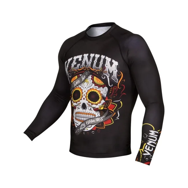 Рашгард с длинным рукавом VENUM Santa Muerte 2.0 Black