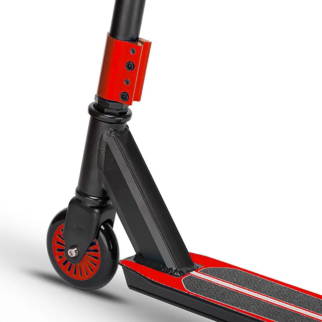 Самокат для трюков RAZZO CITY Lite 100 мм. алюминий/сталь HST2-100 Black/Red