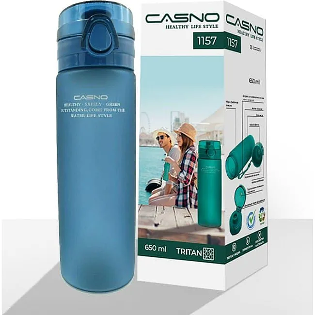 Спортивная бутылка CASNO 650 мл KXN-1157 Tritan Синяя