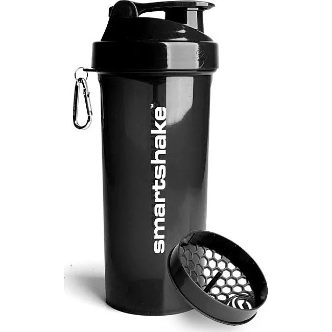 Спортивный шейкер SMARTSHAKE Lite 1000мл Glossy-Black