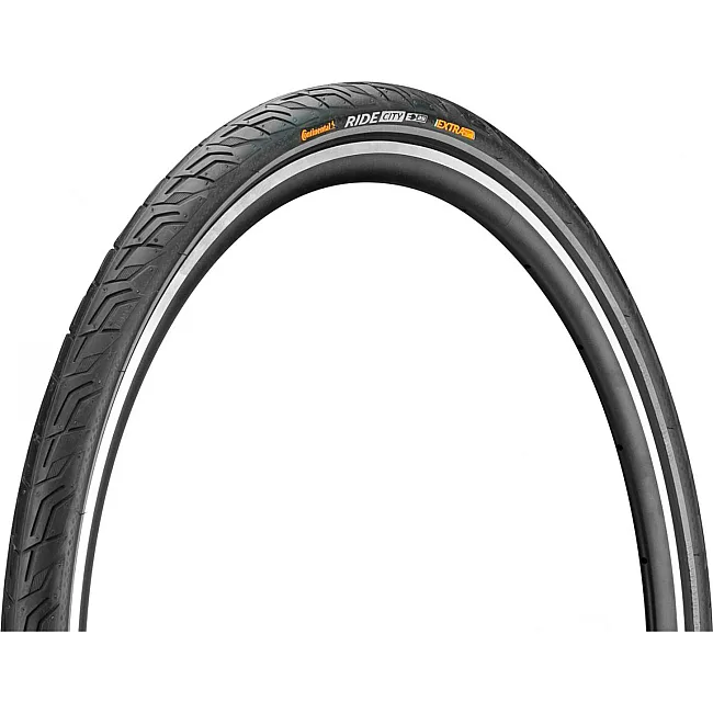 Велопокрышка CONTINENTAL Ride City,28" | 700 x 35C | 28 x 1 3/8 x 1 5/8, черная, не складная, светоотражающая