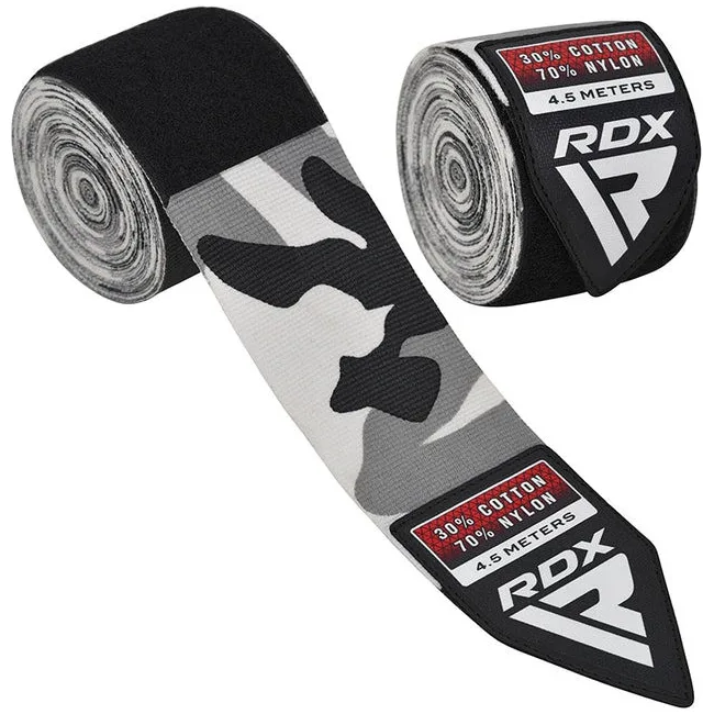 Бинти для боксу RDX WX Professional Boxing Hand Wraps Camo Grey